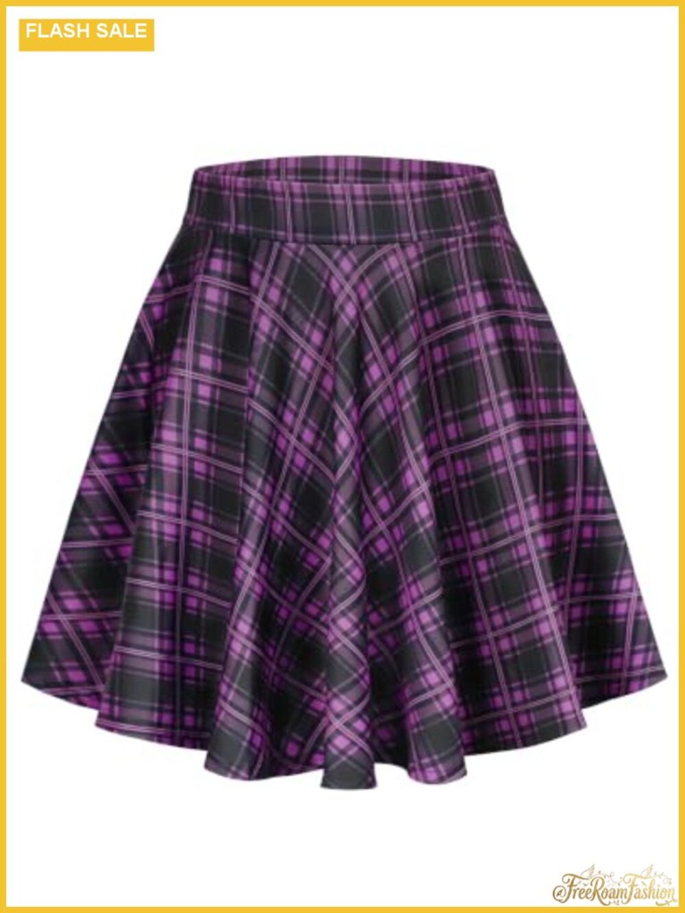 Women's Pleated Mini Skirt High Waisted Flowy A-Line Casual